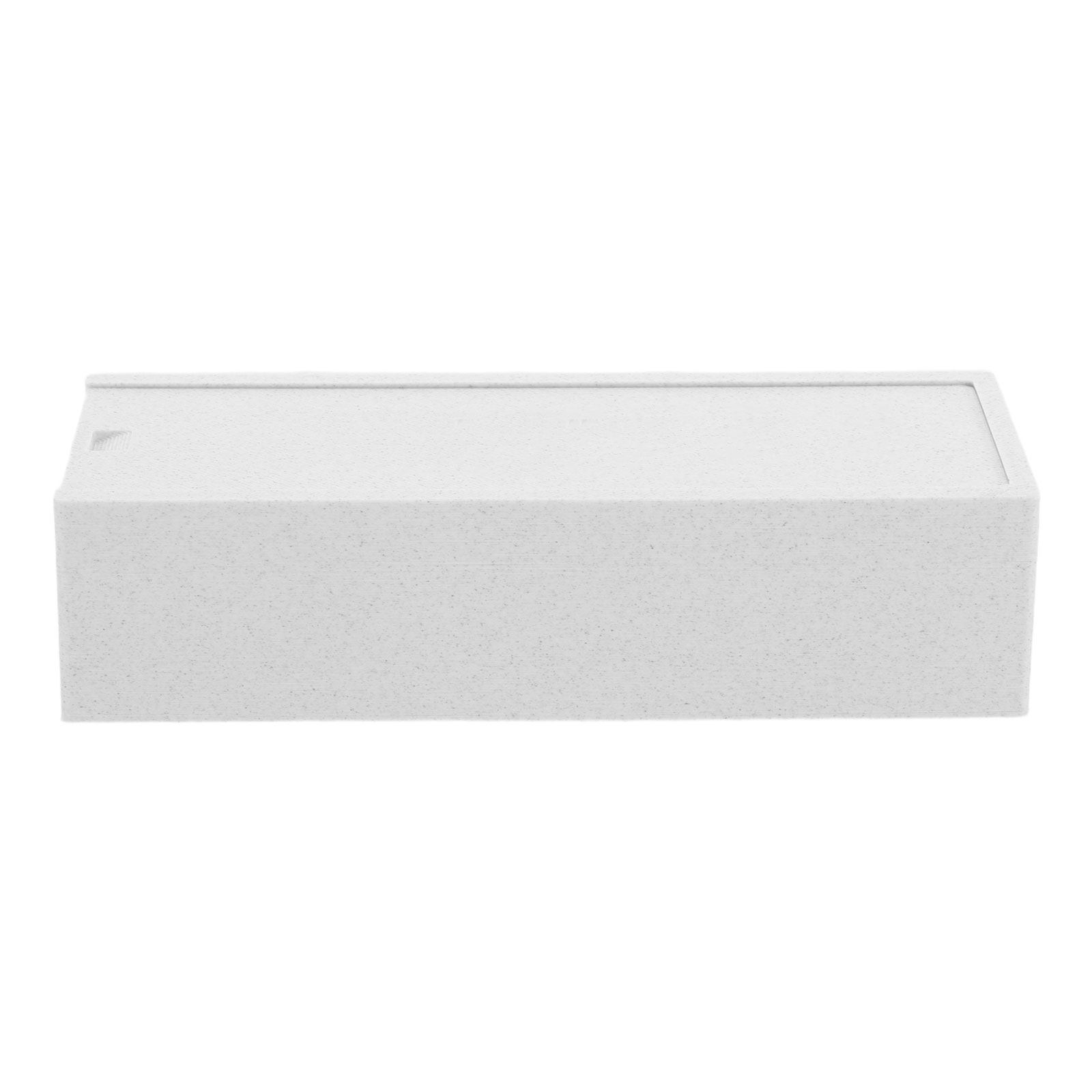 Home One Bathroom Accessories - กล่องเก็บใบมีดสองช่องสีขาว ที่เก็บใบมีดปัตตาเลี่ยน อุปกรณ์เสริมสำหรับการโกนหนวด กล่องจัดระเบียบสำหรับใช้ในบ้าน ห้องน้ำ หรือร้านตัดผม