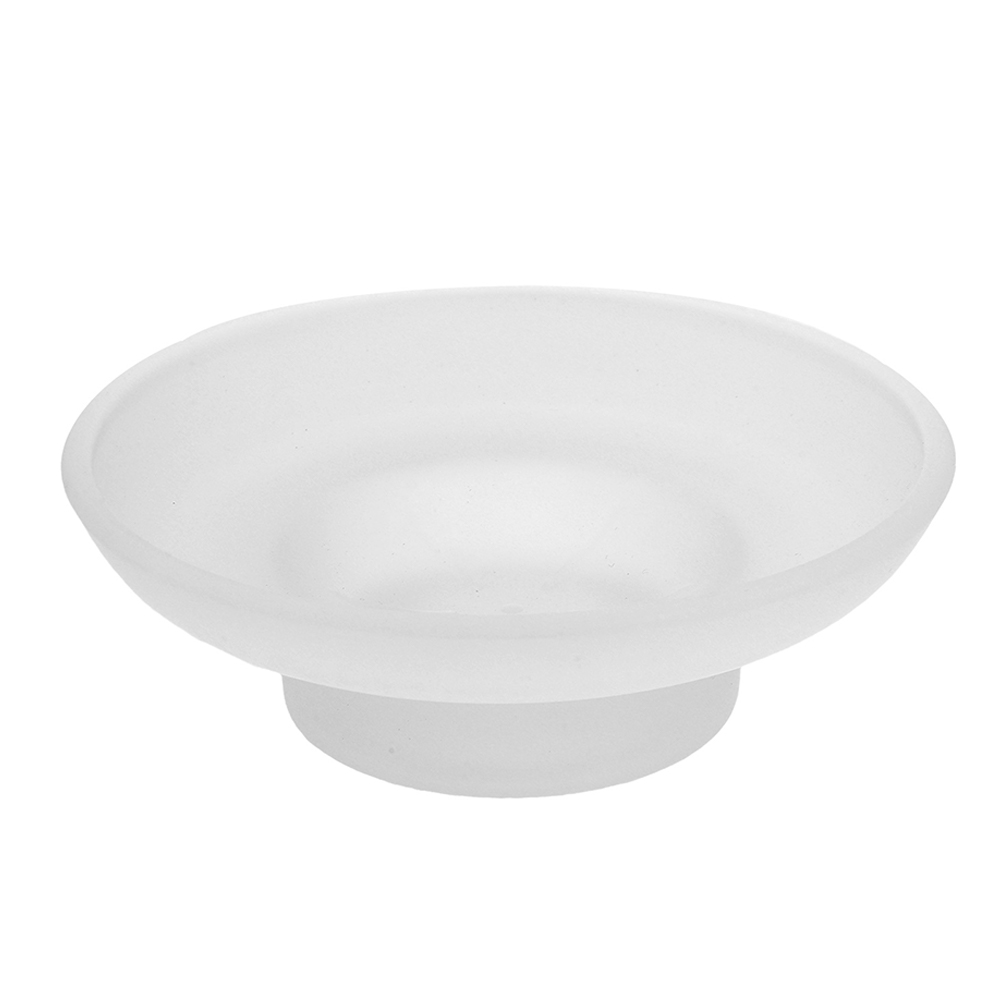 Glass Soap Dish - Frosted Glass จานสบู่รอบห้องน้ําเปลี่ยนผู้ถือสบู่ห้องน้ํา Vanities ผู้ถือสบู่ multiuse