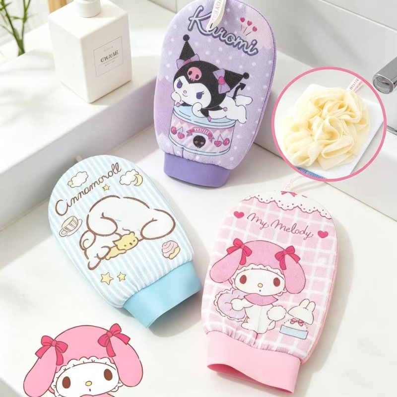 Home Bathroom Products - ผ้าขัดตัวลายการ์ตูนพังก์น่ารัก คุณภาพสูง นุ่มนวล ขัดผิว ช่วยทำความสะอาดผิวกาย สำหรับผู้หญิง