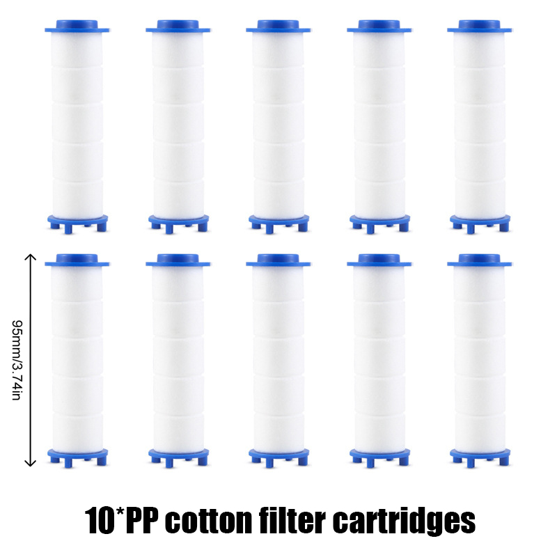Home Bathroom Water Filter - ตัวกรองฝักบัว 5/10 ชิ้น เพิ่มแรงดันน้ำ ขจัดสิ่งสกปรก สำหรับหัวฝักบัวมาตรฐาน