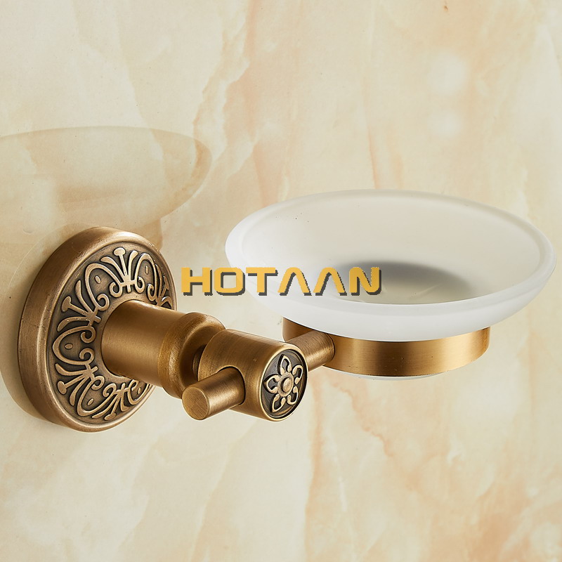 อลูมิเนียมติดผนังทองเหลืองโบรา - Glass Soap Dish บทวิจารณ์และราคา
