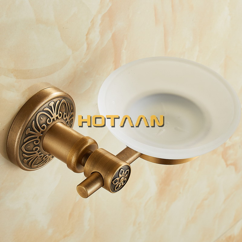 อลูมิเนียมติดผนังทองเหลืองโบรา - Glass Soap Dish บทวิจารณ์และราคา