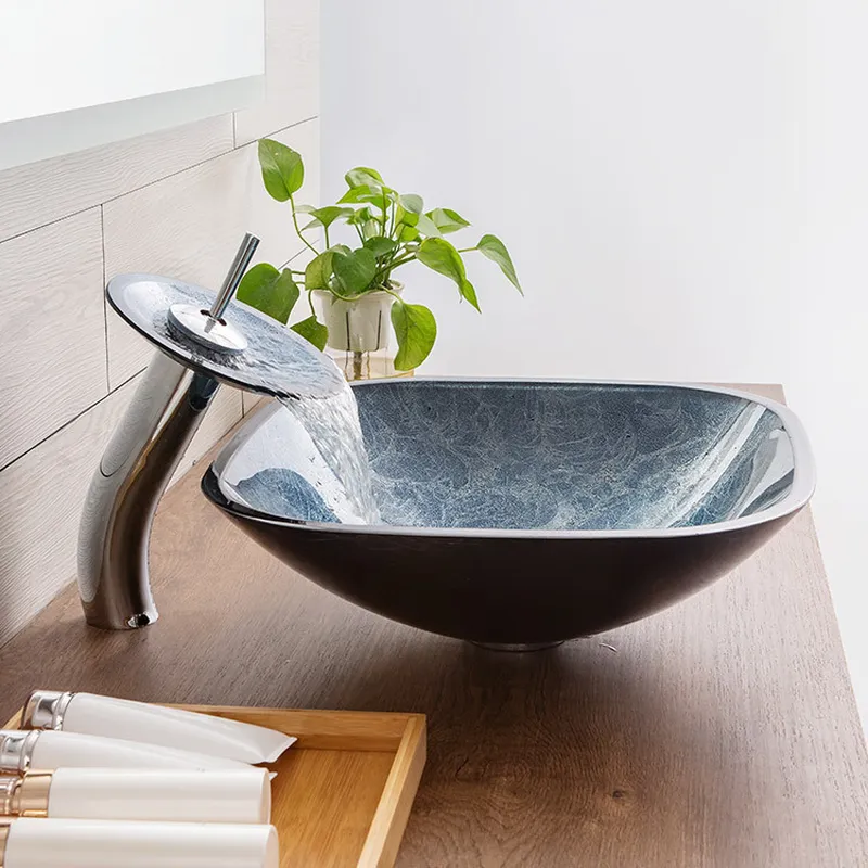 อ่างล้างหน้าทรงกลมทำจากกระจกนิ - Home Bathroom Ware บทวิจารณ์และราคา