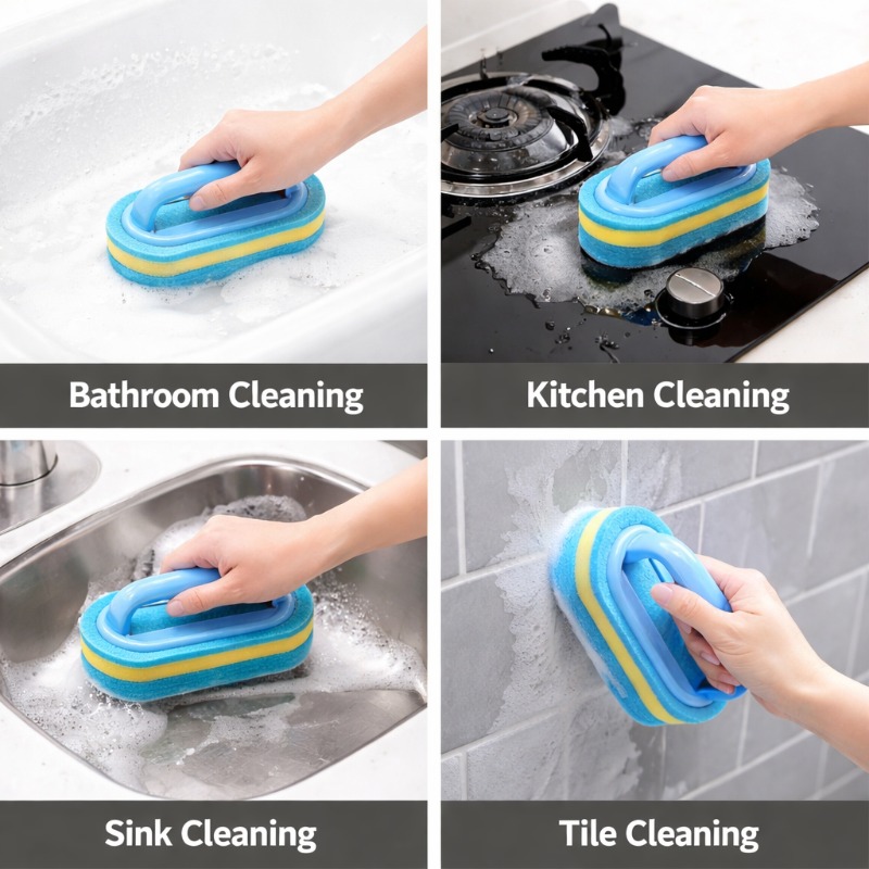 แปรงทำความสะอาดในครัวเรือนพร้อ - Home Bathroom Products บทวิจารณ์และราคา