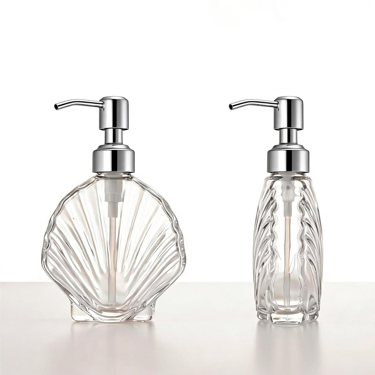 เครื่องจ่ายสบู่แก้วเปลือกหอยตก - Glass Soap Dish บทวิจารณ์และราคา