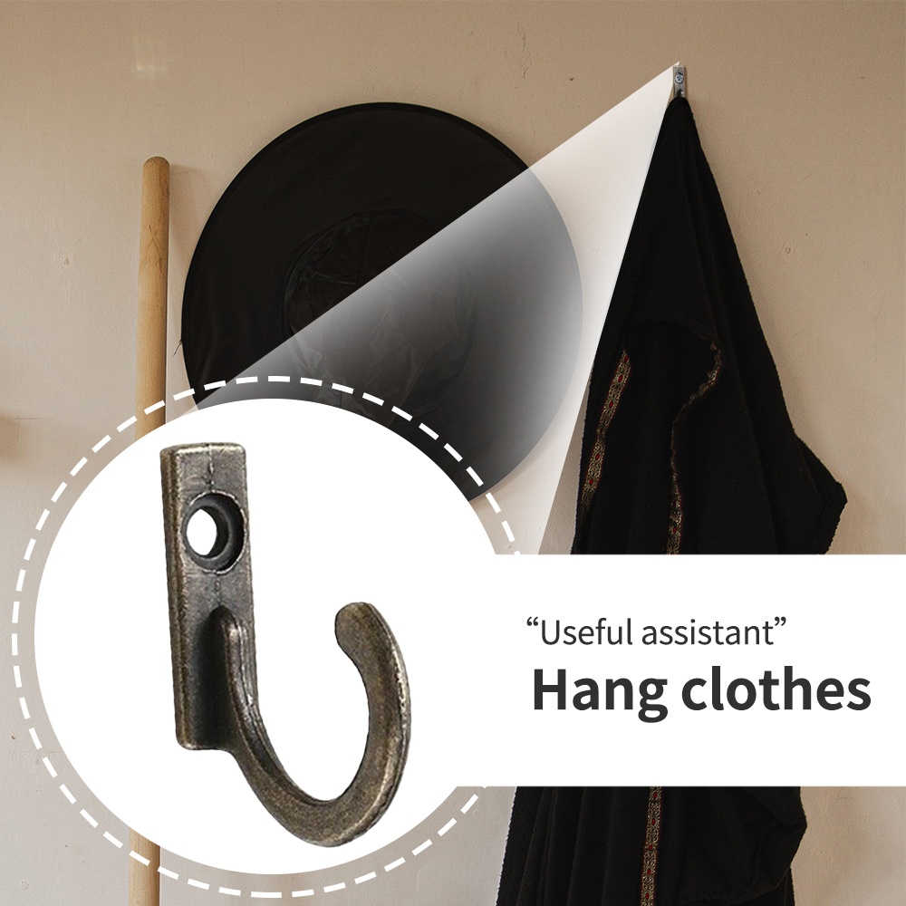 ตะขอแขวนผนังแบบยุโรปย้อนยุค 10 - Home Bathroom Equipment บทวิจารณ์และราคา