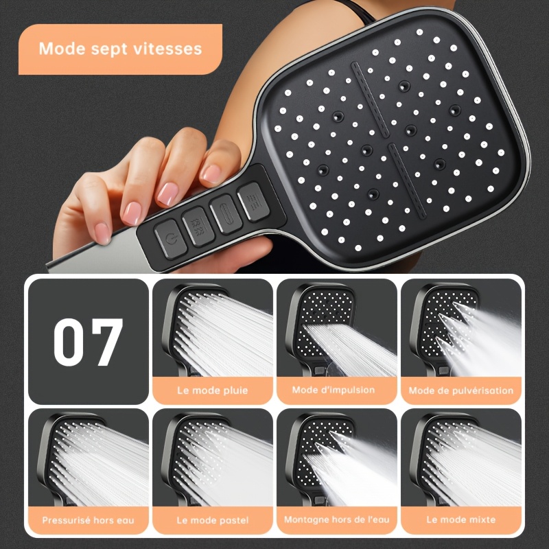 ฝักบัวอาบน้ำแบบมือถือ 7 ระดับแ - Home One Bathroom Accessories บทวิจารณ์และราคา