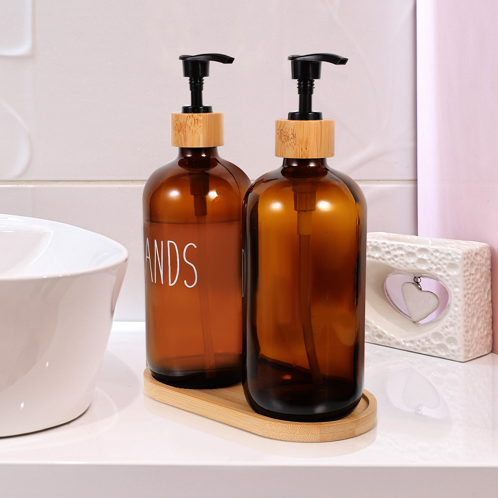 ขวดแก้วแบบเติมได้ขนาด 500 มล.  - Glass Soap Dish บทวิจารณ์และราคา