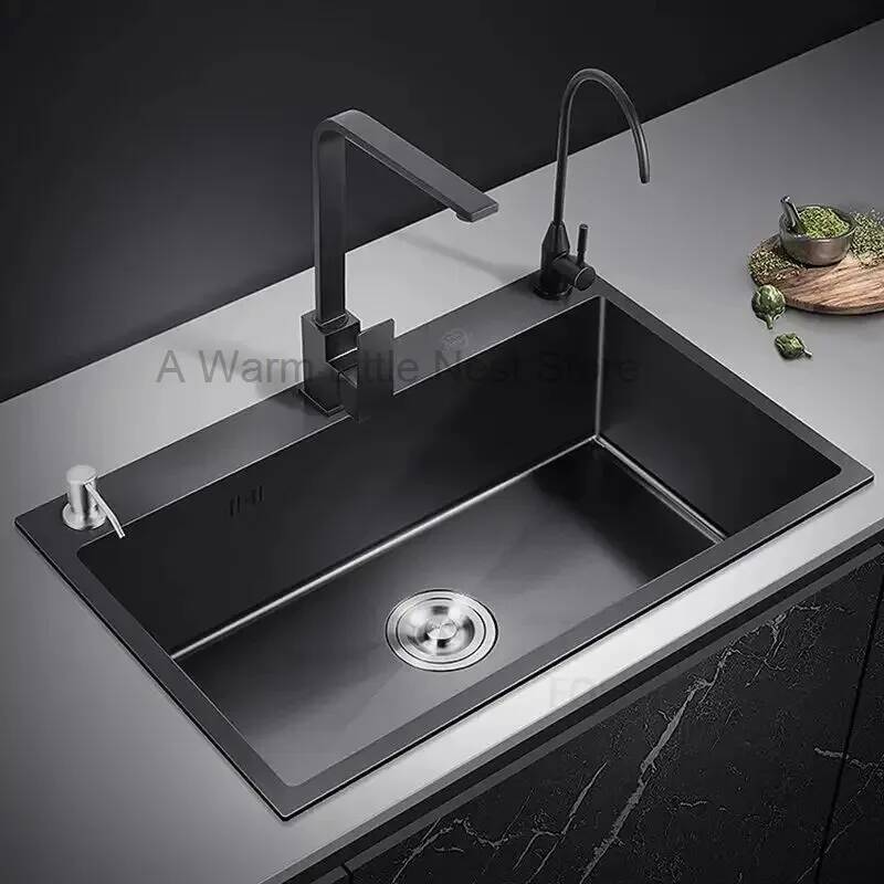 อ่างล้างจานสีดำนาโน สแตนเลสแบบ - Home One Bathroom Accessories บทวิจารณ์และราคา