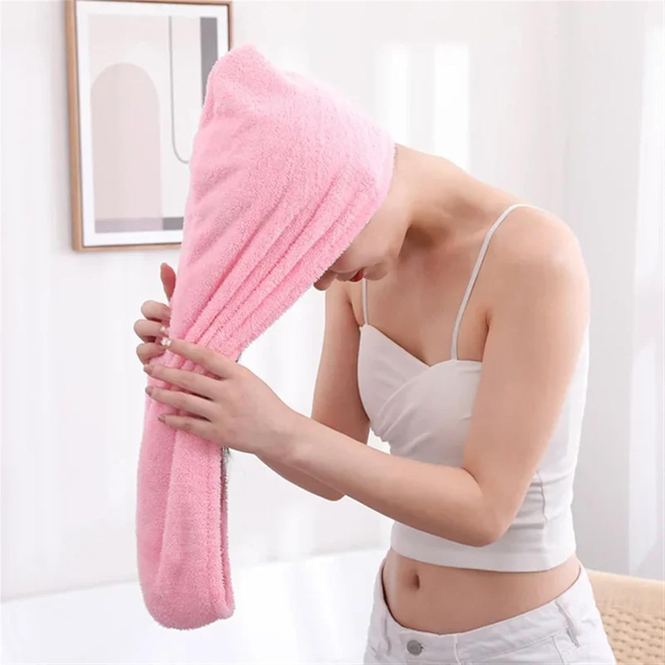ผ้าขนหนูคลุมผมคอรัลฟลีซ 1 ชิ้น - Home Bathroom Equipment บทวิจารณ์และราคา