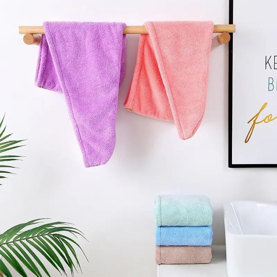 ผ้าขนหนูคลุมผมคอรัลฟลีซ 1 ชิ้น - Home Bathroom Equipment บทวิจารณ์และราคา