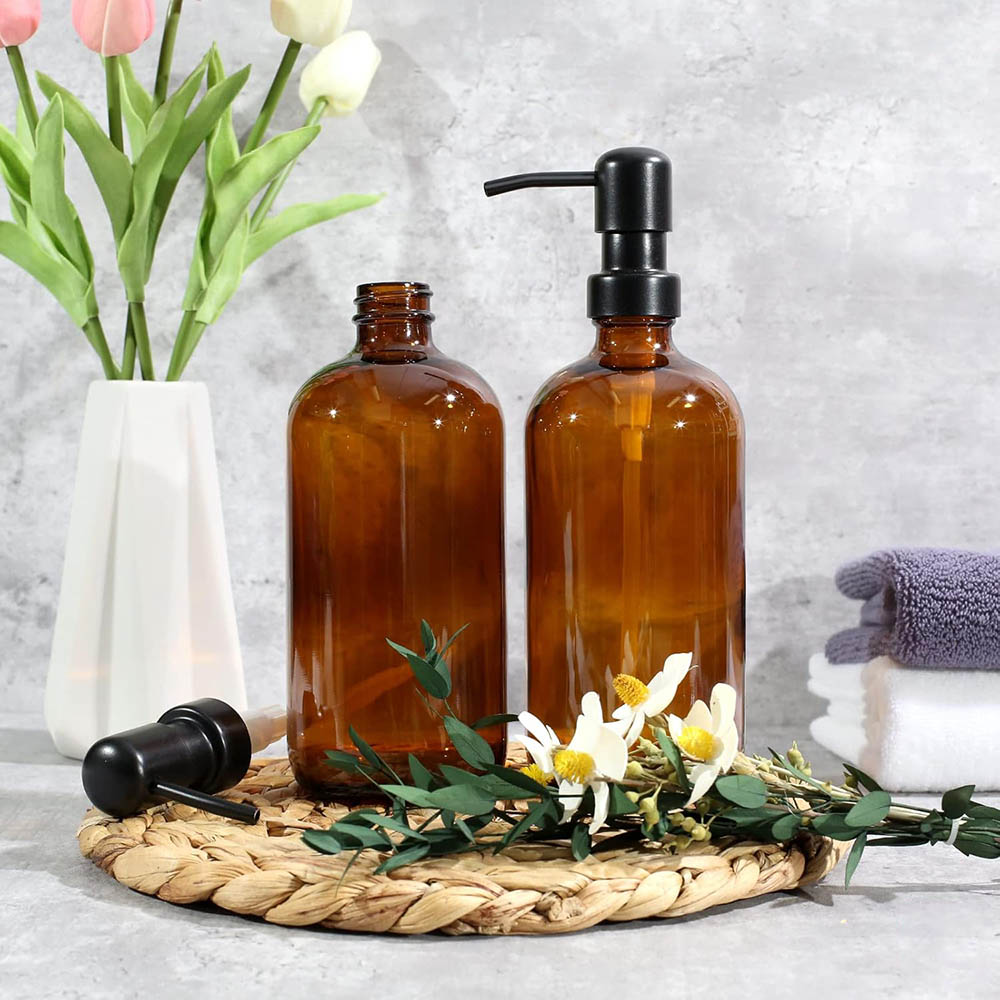ขวดสบู่แก้วสีเหลืองอำพัน 2 ชิ้ - Glass Soap Dish บทวิจารณ์และราคา