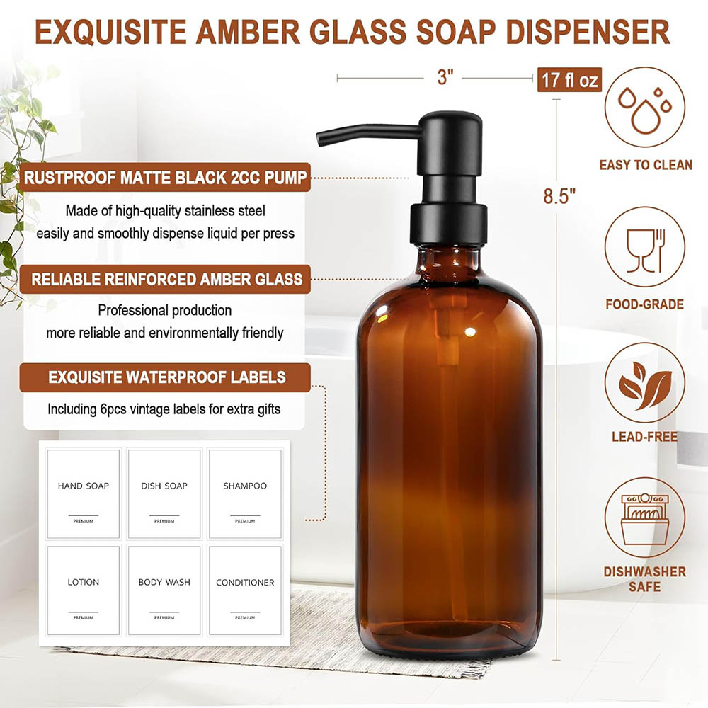 ขวดสบู่แก้วสีเหลืองอำพัน 2 ชิ้ - Glass Soap Dish บทวิจารณ์และราคา