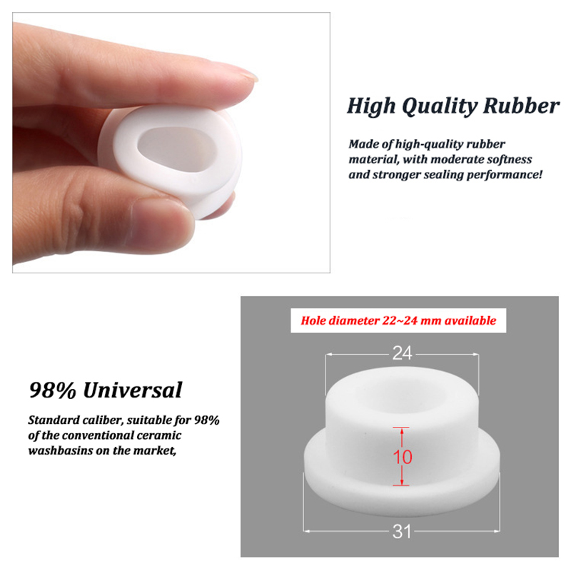 แหวนยางกันน้ำล้นอ่างล้างหน้า 2 - Home Bathroom Equipment บทวิจารณ์และราคา