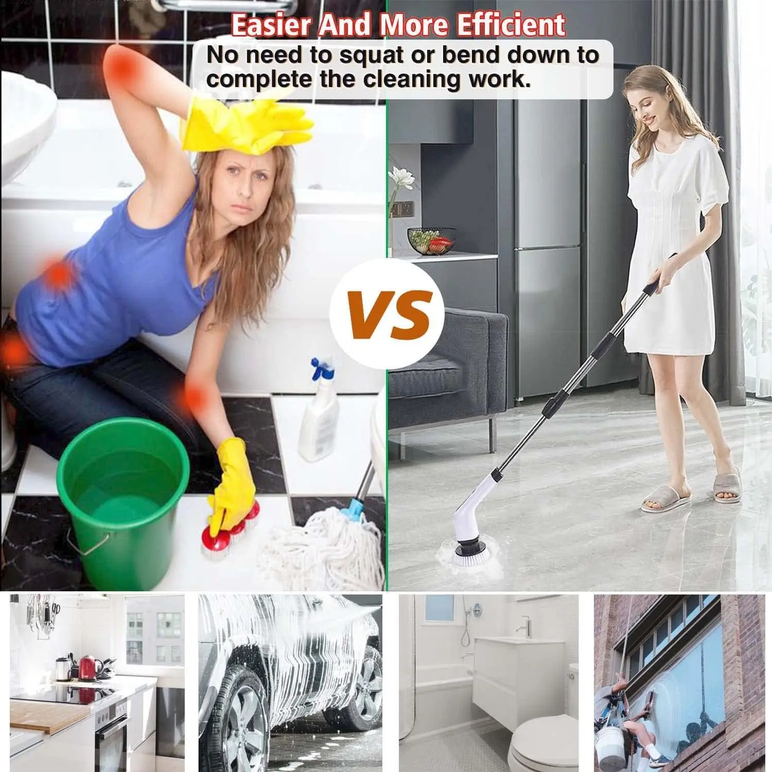 แปรงขัดทำความสะอาดไฟฟ้าไร้สายอ - Home Bathroom Products บทวิจารณ์และราคา
