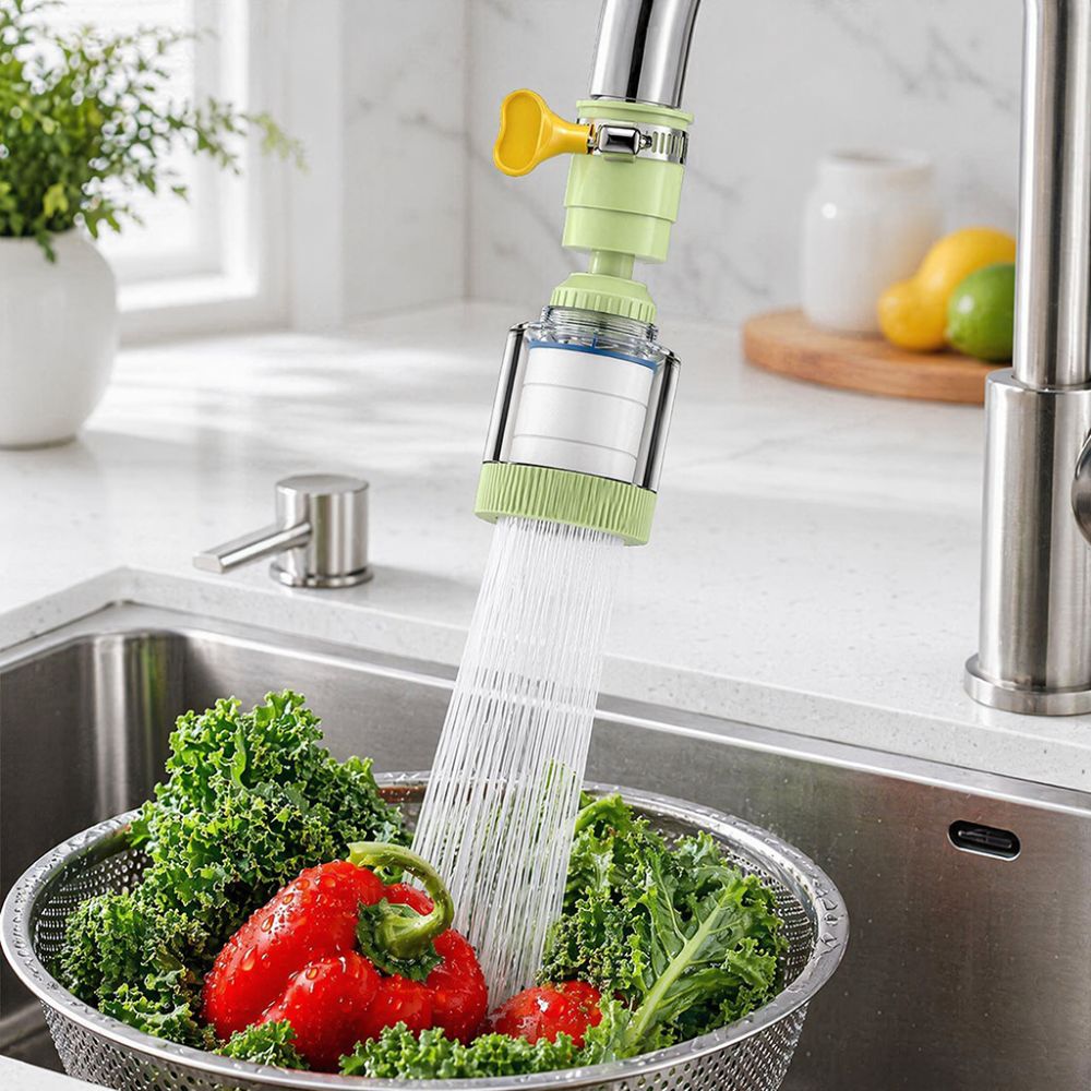 หัวกรองก๊อกน้ำอเนกประสงค์ หมุน - Home Bathroom Water Filter บทวิจารณ์และราคา