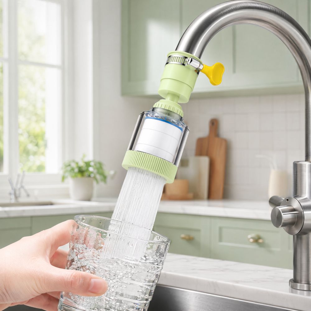 หัวกรองก๊อกน้ำอเนกประสงค์ หมุน - Home Bathroom Water Filter บทวิจารณ์และราคา